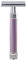 Edwin Jagger DELHE Classic Langer Griff Double Edge Manual Umweltfreundlich Sicherheitsrasierer für Männer und Frauen für Rasierschaum oder Seife Fits All DE Rasierklingen (Heather)