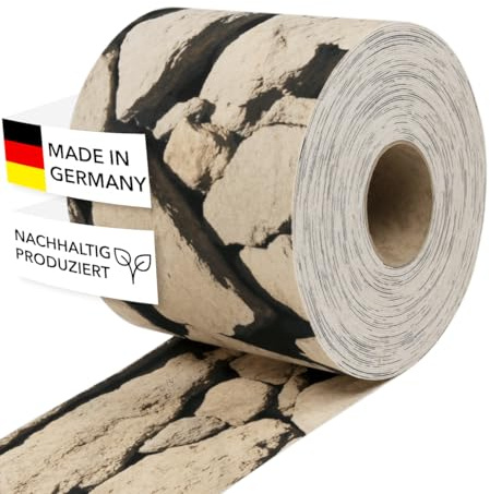 Zaundruck Sichtschutzstreifen Polyester - nachhaltiger Sichtschutz für Doppelstabmattenzaun - Motiv Windschutz 26 m x 19 cm - Sichtschutz-Rolle - Ibiza