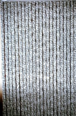 Türvorhang Flauschvorhang Sichtschutz Vorhang grau weiß 90 x 200 cm