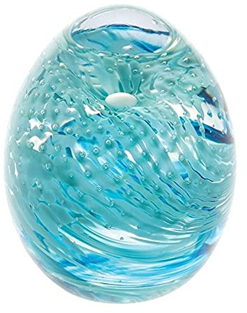 Caithness Glass Piece Crystal Blessings Paperweight, Blue