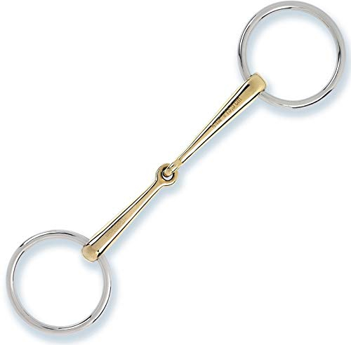 Stübben Gebiss 2296 Unterlegtrense einfach gebrochen - 11,5 cm - 12 mm - Sweet Copper