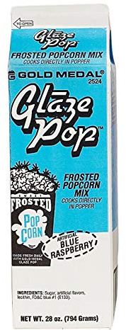 Popcorn Seasoning - 794g Blue Raspberry Popcorn Flavouring for Popcorn Maker - Sweet Popcorn Seasoning Perfect for Parties & Events - Blue Raspberry Popcorn Toppings - Cooks Directly in Popper (794g)