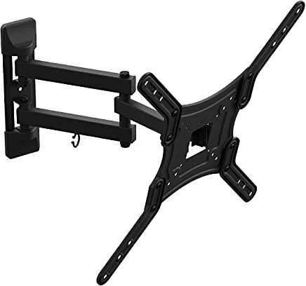 MAHARA TV Wall Bracket Mount, Multi Position, for up to 55 inch LED LCD Plasma Flat Screen Curved TVs, VESA Compatible 50mm x 50mm - 400mm x 400mm, Max. TV Weight 40kg, Black TV Bracket