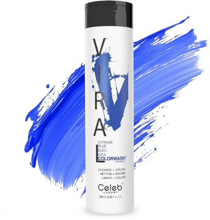 Celeb Luxury Viral Semi Permanent Colorwash Shampoo - Extreme Blue 240ml