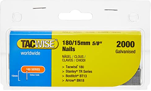 Tacwise 0359 Stauchkopfnägel Brad Typ 18G / 15 mm, Verzinkt, 2000 Stück