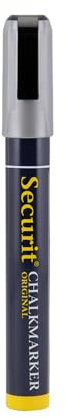Securit Flüssigkreide-Marker, Schriftbreite 2-6 mm, Keilspitze silber
