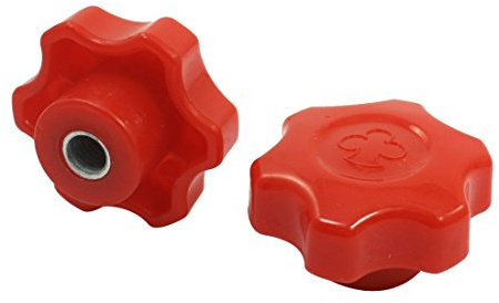 sourcing map M12 60mm Kreuzgriff Klemmhebel Klemmmutter Griff Sternschraube Schraube 2 Stück