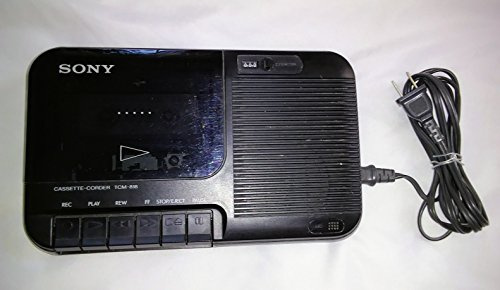 SONY Cassette Recorder TCM-818 Player Portable With Power Cord Microphone Jack