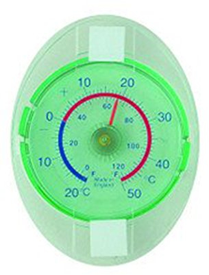 Brannan Außenfensterthermometer – Lesen Sie die Außentemperatur von innen einfach mit diesem präzisen Fensterthermometer zum Aufkleben