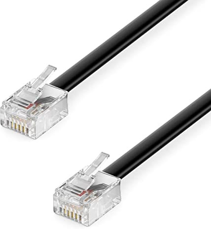 Intellinet ICOC MD-22-06 Cavo telefonico 6 m Nero