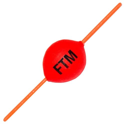 FTM Unisex – Erwachsene 10C6101004C10 Steckpiloten rot-Pilotpose, Forellenpose, Forellenschwimmer, Pilotkugel für Forellen, Forellenangeln, Durchmesser:12mm, Bunt, Normal