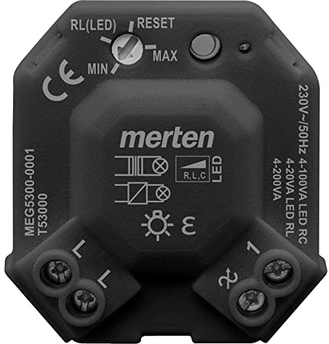 Schneider Electric Merten Universal LED Dimmermodul, MEG5300-0001 | 230V, IP20, schwarz