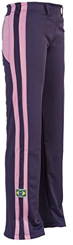 JL Sport Authentic Brasilianische Capoeira Mädchen Kampfsport Violett mit Berimbau Aufdruck Along Rückseite - Lila, 9-10 Years