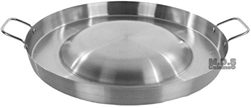 PLESIU M.D.S Cuisine Cookwares Comal Stainless Steel 21 Acero Inoxidable Convex Outdoors Stir Fry Heavy Duty