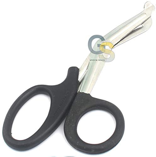 G.S Black Utility Bandage Scissors 7.5” German Grade