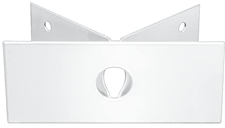 Steinel Eck-Wandhalter EWH 03 Weiß Edelstahl Eck-Adapter an Außenecken für Außenleuchte L 400 S