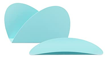 Alessi ABI09S LAZ Ellipse Set bestehend aus zwei Behälter - Stahl, epoxidharzlackiert, türkis