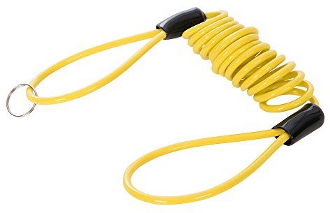 Silverline 955677 Rappel d'antivol bloque-disque moto 1,1 m x 4 mm