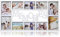Arpan 10 Pictures Multi Aperture Photo Frame - White Wall Mount Memories Picture Frame with Front Polystyrene Sheet Holds 6 X 6''X4'' Photos, 4 X 5''X7'' Photos - White Plastic Photo Frame