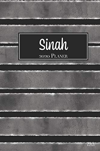Sinah 2020 Planer: A5 Minimalistischer Kalender Terminplaner Jahreskalender Terminkalender Taschenkalender mit Wochenübersicht