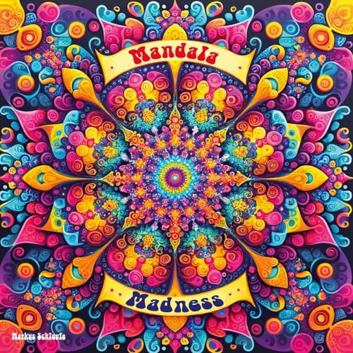 Mandala Madness: Verrückte Mandalas zum ausmalen im Mandelbrot-Style
