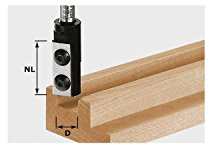 Festool Nutfräser-Wendeplatten HW S12 D14/45 WM - Wendeplatte | Schaft 12 mm, Schneidendurchmesser 14 mm, Nutiefe 45 mm - passend für Festool Oberfräsen