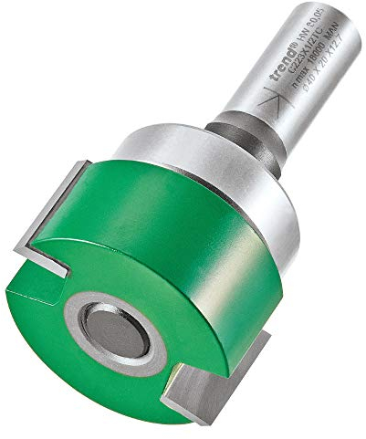 Trend CraftPro Two Flute Intumescent Recessing Router Cutter Bit, 1/2 Inch Shank, 40mm Cut Diameter & 20mm Cut Length, Tungsten Carbide Tipped, C223X1/2TC