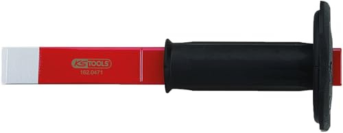 KS Tools 162.0471 - Cincel de hendidura con protector de manos (tamaño: 26 x 240 mm)
