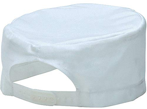 Portwest S899 Casquette de Chef Tête Lavable en Machine à 60°C Large Bord | Blanc, Taille unique, Tissu Sergé Résistant, Durable Anti-Taches Auto-Agrippant, Respirant