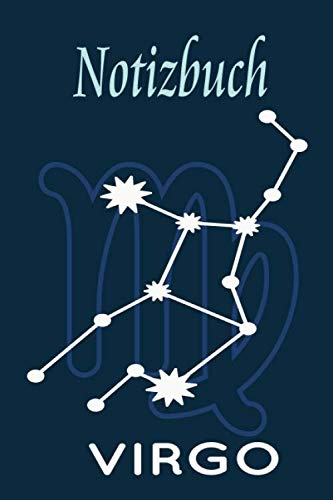 Notizbuch: Sternzeichen Jungfrau Punktraster Notizheft und Dotted Journal für Handlettering Ideen und Übungen