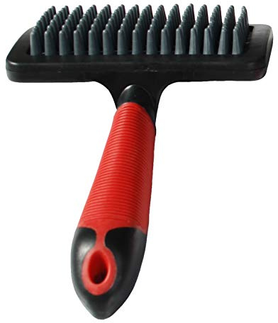 Karlie Massagebürste L: 19 cm B: 12 cm H: 4 cm L rot-schwarz