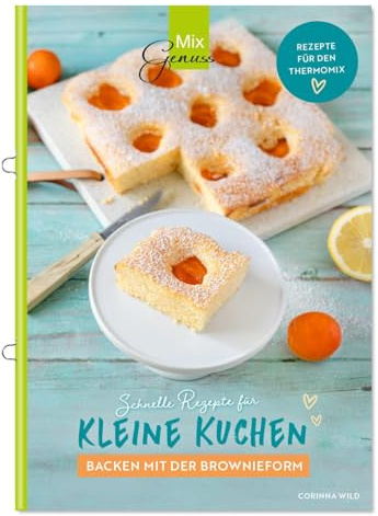 Kleine Kuchen: Backen mit dem Thermomix und der Brownieform