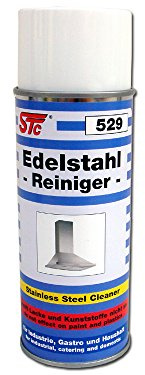 STC Edelstahlreiniger Spray 400 ml | Edelstahl Reiniger – Edelstahlpflege – Pflegespray