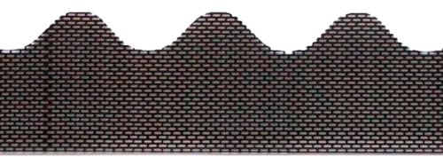 Fassadenprofile Traufenbelüftungsprofil 87,3cm Schwarz PVC | Wellenförmiges Profil für Wellplattenprofil 5 geeignet, optimale Fassaden-& Dachbelüftung, Vogelabwehr