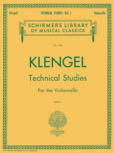 Julius klengel: technical studies for cello volume i: Schirmer Library of Classics Volume 1816 Cello Method: 1