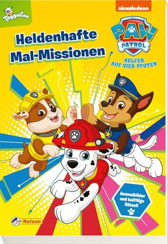 PAW Patrol Kindergartenheft: Heldenhafte Mal-Missionen: Malblock ab 3 Jahre mit über 60 PAWtastischen Ausmalbildern, Labyrinth-Rätseln, Suchbildern und Logikrätseln