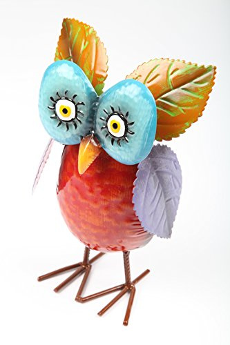 point-garden Gartenfigur aus Metall Dekofigur Eule