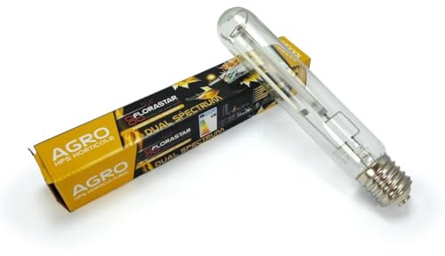 FLORASTAR Ampoule HPS 1000W Double Spectre Agro E40 – Croissance et Floraison Serre Horticole