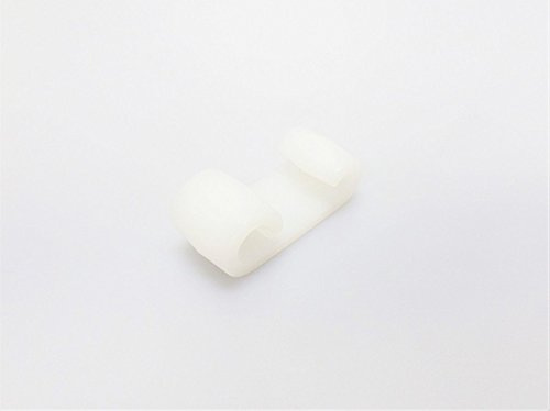 25 x Expanderdoppelhaken weiß Kunststoff 50x20 mm für LKW Plane Abspannhaken