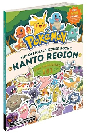 Pokémon The Official Sticker Book of the Kanto Region: The Original 151 (Pokemon Pikachu Press)