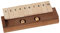 Bartl 100853 Klappenspiel, Shut The Box, Würfelspiel, hochwertige Ausführung aus Akazien- und Ahornholz, Made in Germany