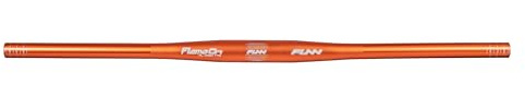 Funn Flame On Mountain Bike Handlebar with Bar Clamp 31.8mm and Width 710mm, Tough and Lightweight Alloy Riser Handlebar for MTB, BMX and Road Bike (Orange)