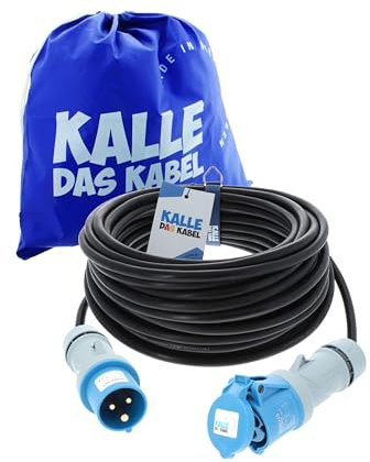 KALLE DAS KABEL CEE-Gummiverlängerung H07RN-F 3G 1,5 mm² 20 m