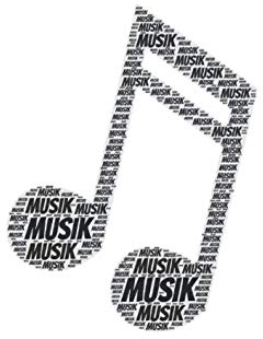 Musik: Notenheft, Notenpapier, Notenblätter | 120 Seiten, DIN A4 | Form eines Notizbuch, Notizblock, Notebook, Journal | Deine Musik, dein Instrument, deine Leidenschaft