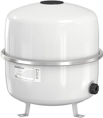 Flamco Contraflex Ausdehnungsgefäß - 80 Litres / 1.5 [6bar] - Weiß - Für geschlossene Kreislauf- und Heizungs-Klimaanlagen und Kältesysteme - 26783