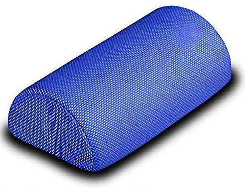 EVERGREENWEB Reisekissen aus 100% Memoryschaumstoff mit Atmungsaktivem 3D Kissenbezug, Blau, Kissen Ideal im Flugzeug, Auto, Zug, Orthopädisch, Ergonomisch, Visco Kissen, Camping Kissen (Beinkissen)