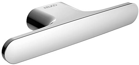 Keuco Edition 400 Doppel-Handtuchhaken, Metall verchromt, Made in Germany, für Handtücher und Bademäntel, inkl. Schrauben und Dübel, Wandhaken zum Bohren