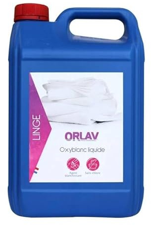 ORLAV - Agent blanchissant lessive - Oxyblanc - 5L