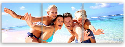 ge Bildet hochwertiges Leinwandbild XXL Panorama - Ihr eigenes Foto - Ihr Wunsch-Motiv auf Künstler-Leinwand - 150 x 50 cm mehrteilig (3 teilig) 1463