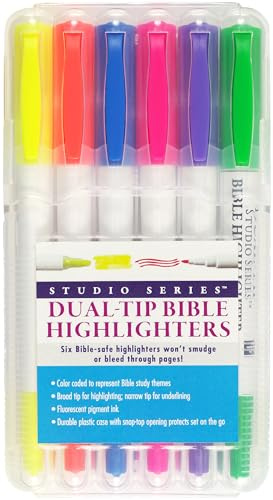 Bible Dual-Tip Highlighters (6-piece Set)